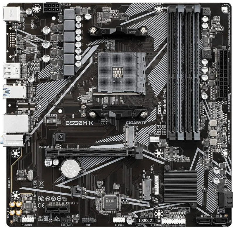 Placa de Baza GIGABYTE B550M K