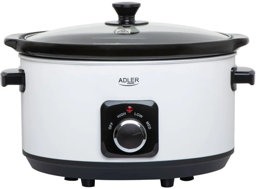Adler AD 6413r Slow cooker, 5.8L, White