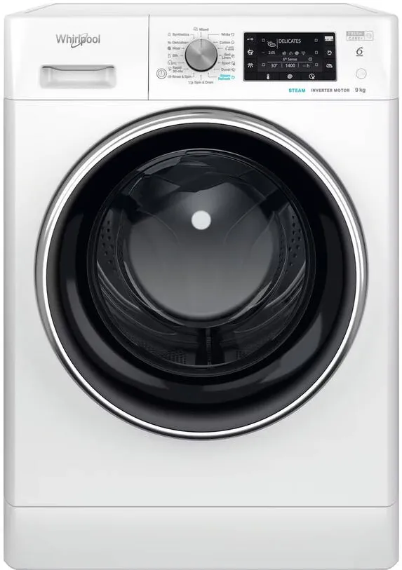 Masina de spalat rufe WHIRLPOOL FFD 9489 BCV EE, A, incarcare frontala, 9 kg, 1351 rpm, 63 cm, Alb