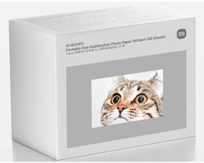 Hartie Foto Xiaomi Xiaomi Portable Dye-Sublimation Photo Paper Stickers (50 Sheets)