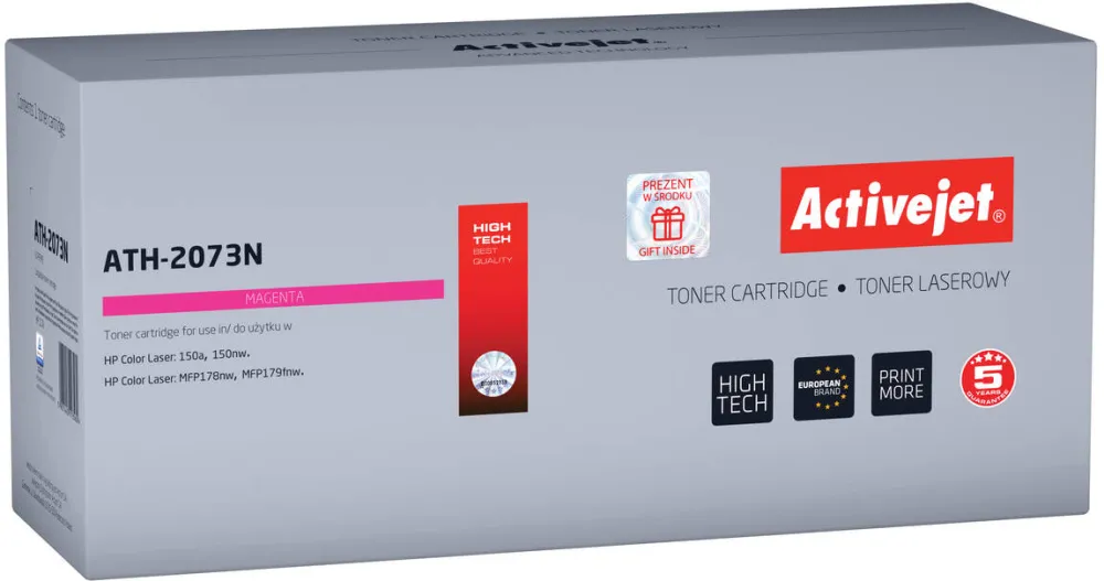 Toner imprimanta ACTIVEJET Compatibil ATH-2073N for HP printer; HP 117A 2073A replacement; Supreme; 700 pages; magenta