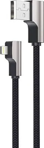 Aukey Cablu Date CB-AL01 Black OEM Cable Quick Charge Lightning-USB | 2m | MFi Apple