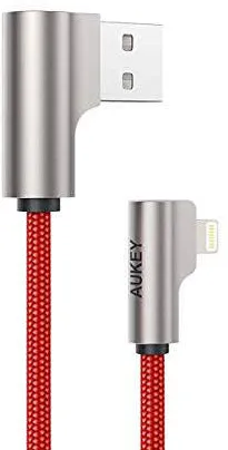 Aukey Cablu Date CB-AL01 Red OEM Cable Quick Charge Lightning-USB | 2m | MFi Apple