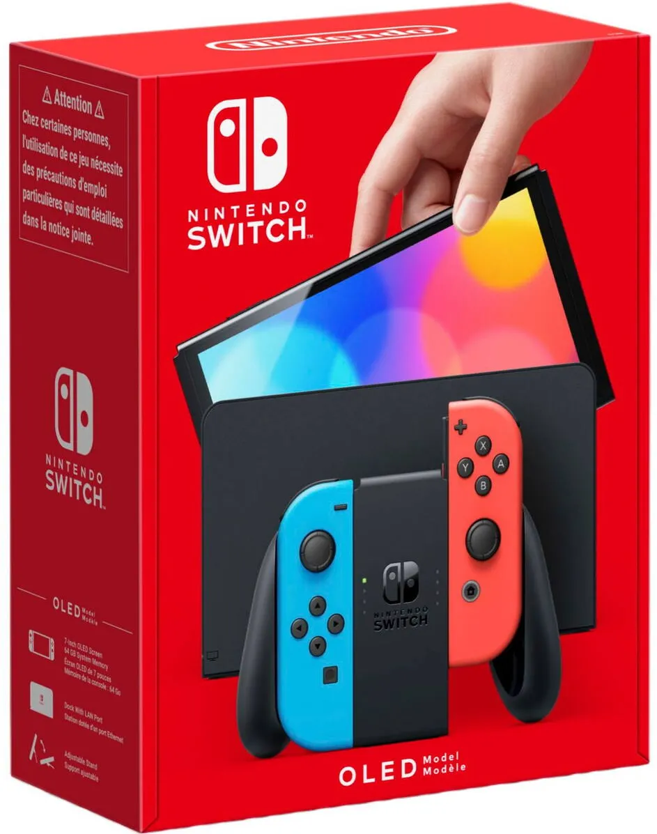 Consola jocuri NINTENDO Switch OLED Neon-Red/Neon-Blue