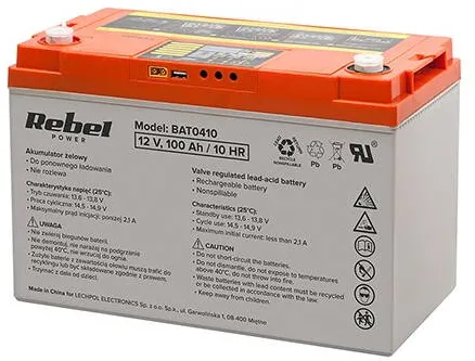 Rebel Acumulator GEL PLUMB DEEP CYCLE AFISAJ 12V 100AH