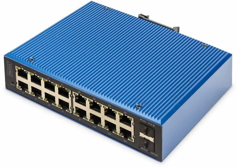 Switch Digitus Switch Digitus Gigabit Ethernet Industrial 16+2
