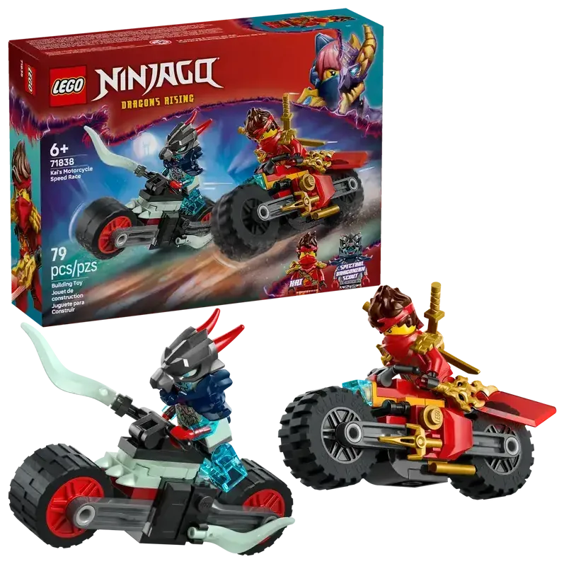 LEGO Ninjago 71838 Cursa de viteza cu motocicleta lui Kai