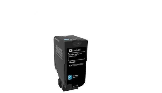 Toner imprimanta Lexmark 74C2HCE Cyan