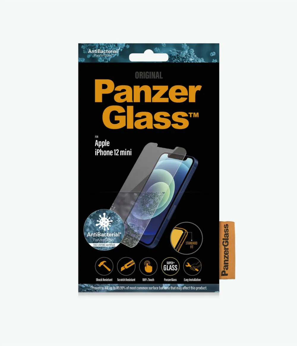 PanzerGlass Folie Apple iPhone 12 mini Standard Fit Anti-Bacterial