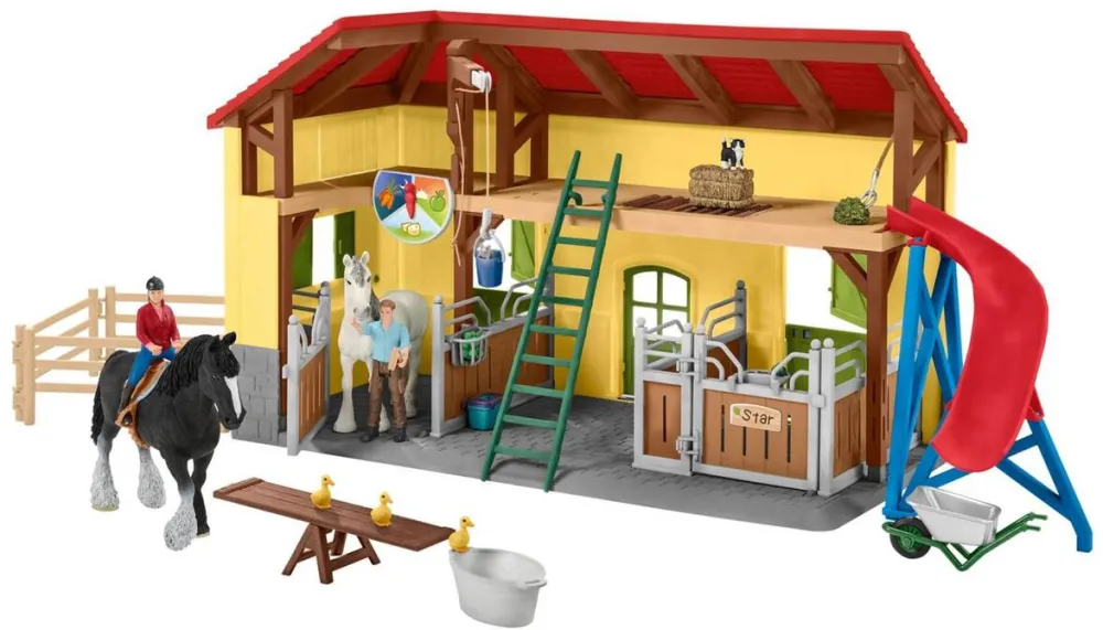 Schleich Jucarie Farm World 42485 Horse stable