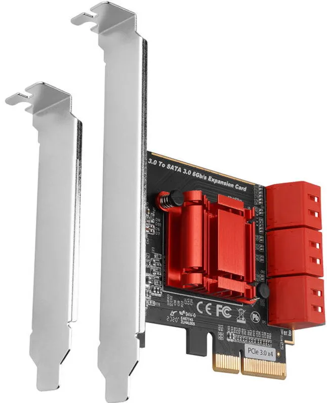 Adaptor AXAGON PCES-SA6 1x PCI-E Male - 6x SATA