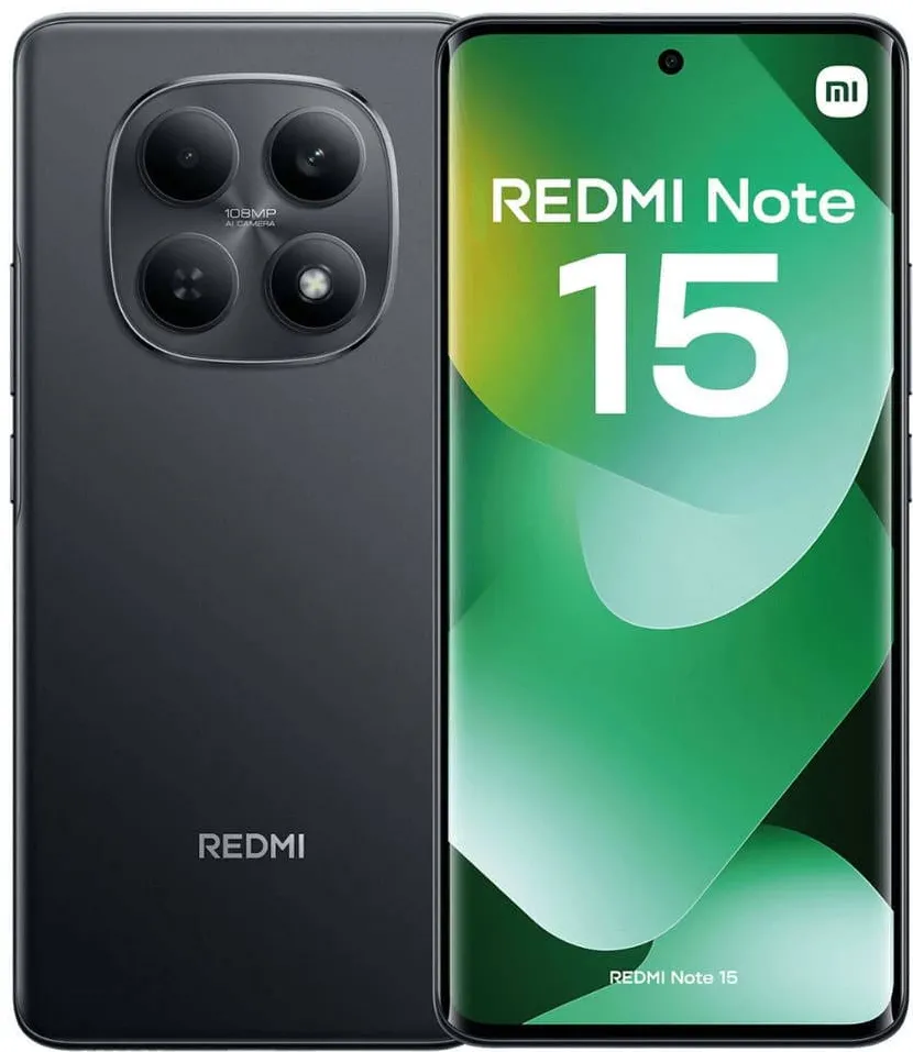 Smartphone Xiaomi Xiaomi Redmi Note 15 (Black) Dual SIM 6.77“ AMOLED 1080x2392/2.4GHz&2.0GHz/256GB/8GB RAM/Android 15/WiFi/BT/4G,MZB0M89EU