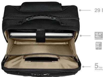 Wenger Wenger, Legacy Black Series, 15.6" Wheeled Laptop Case w Tablet Pocket, Black