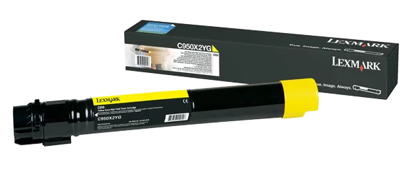 Toner imprimanta Lexmark YELLOW C950X2YG 22K ORIGINAL C950DE