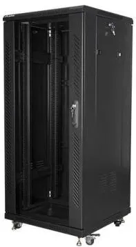 Rack LANBERG free-standing rack 19'' demounted flat pack 27U/600x600mm black