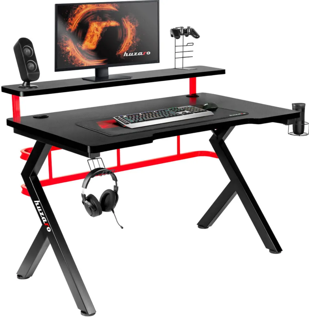 Birou Gaming huzaro Hero 5.0 Negru - Rosu