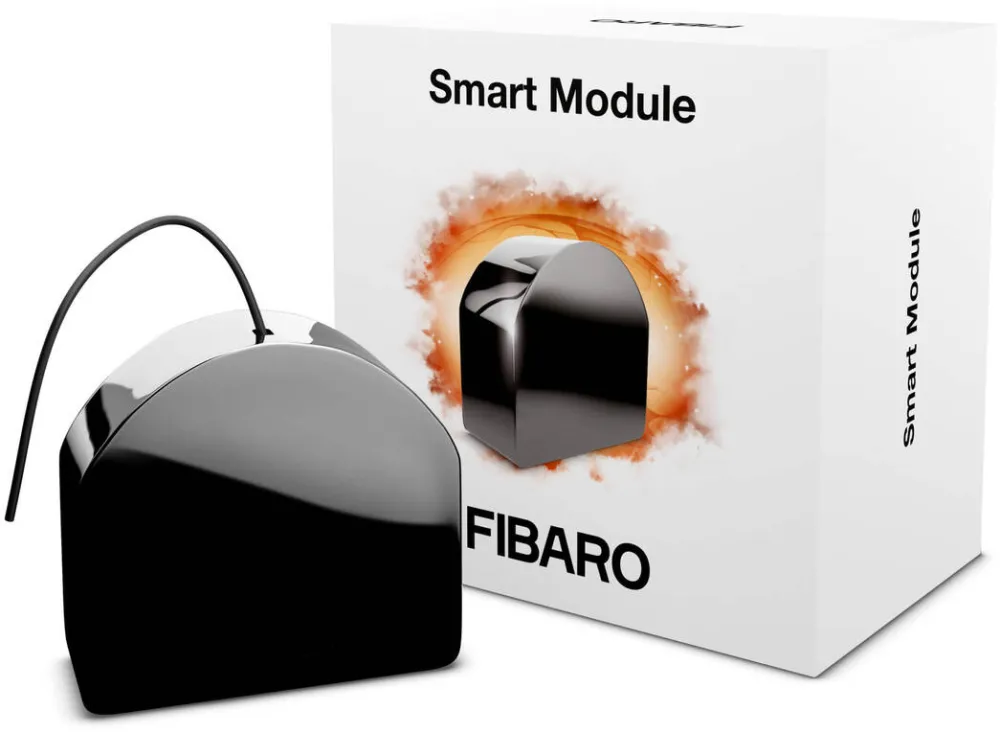 FIBARO Actuator  FGS-214 ZW5 SINGLE SWITCH electrical relay Black