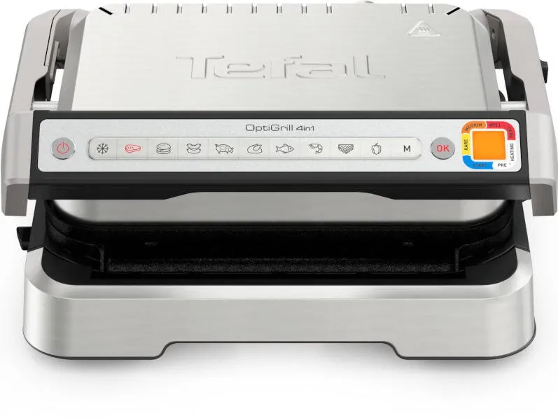 TEFAL Gratar electric OptiGrill 4-in-1 GC774D30, 2100W, Argintiu