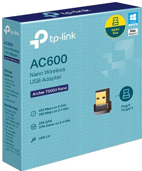 Adaptor Wireless TP-Link AC600 NANO USB WIRELESS ADAPTER