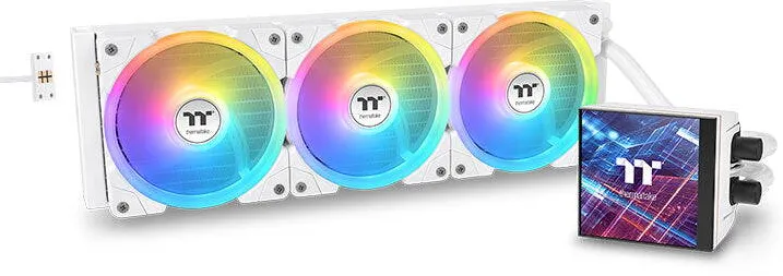 Cooler Thermaltake Thermaltake MAGFloe 360 Ultra ARGB Sync AIO Liquid Cooler, White, Snow Edition