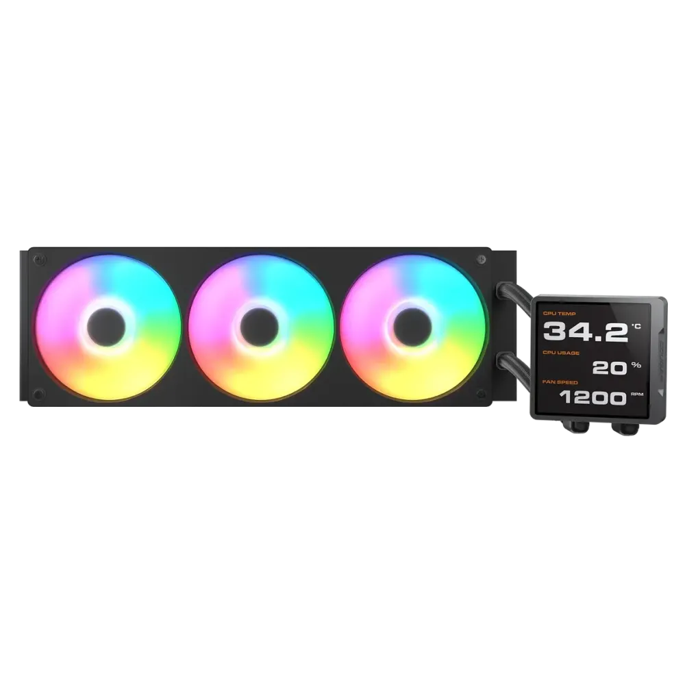 Cooler Cougar COUGAR CPU Wasserkühlung Poseidon Vistek Pro 360,ARGB,Schw.