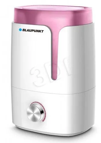 Blaupunkt Umidificator de aer AHS301, ultrasonic, ionizare, aromoterapie, Rezervor 3.5 l, 300ml/h, Alb/Roz