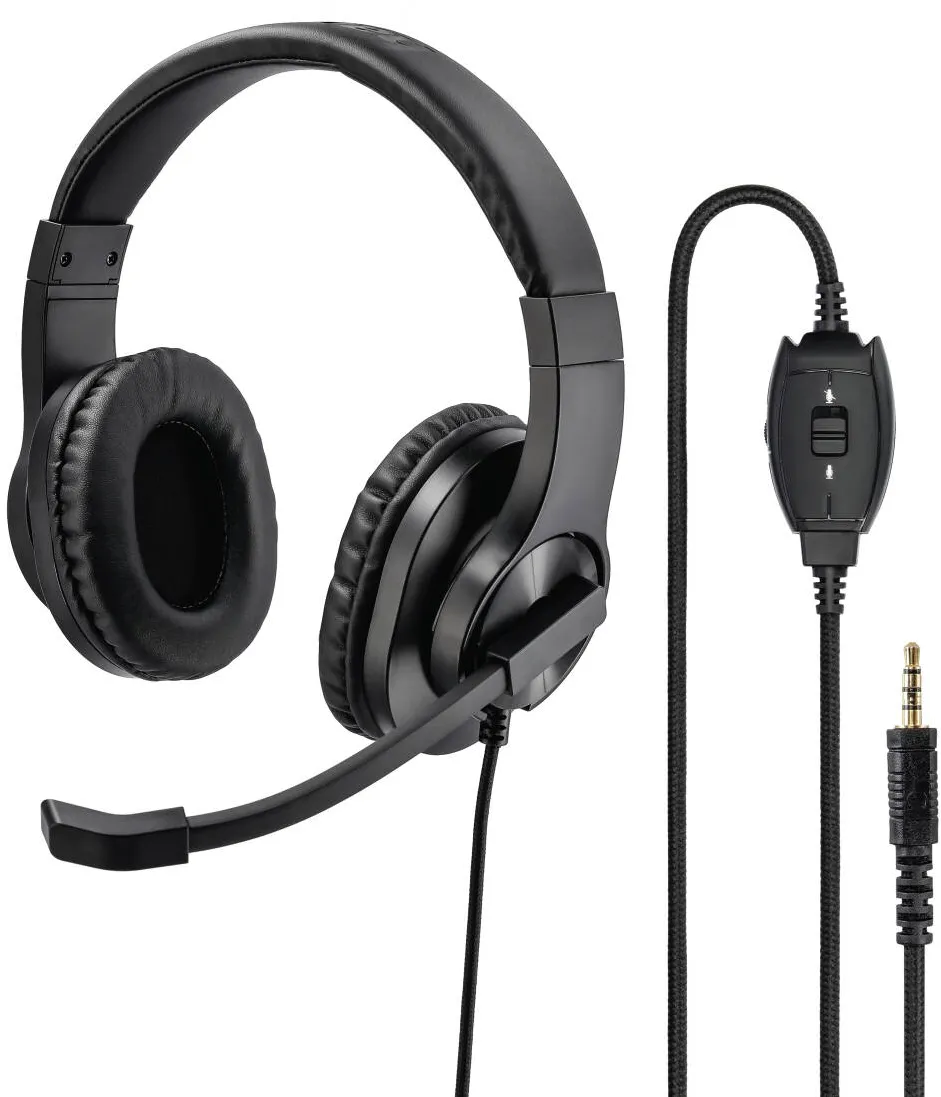 Casti Over-Head HAMA cu microfon HS-P350 3.5 mm Black