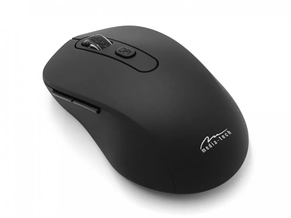 Mouse Media-Tech Wireless& bluetooth 3.0 Morlock BT MT1120, 1600 dpi, Negru