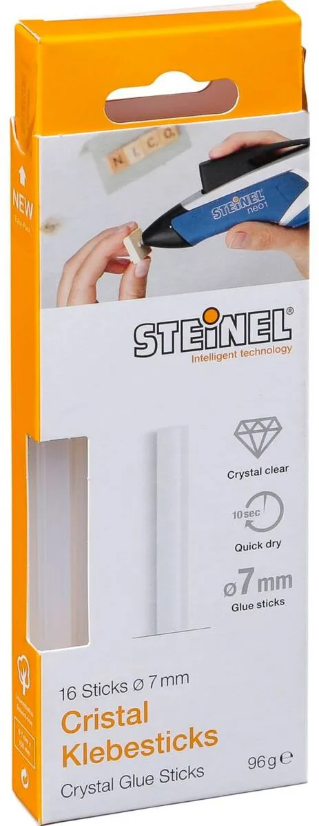 Steinel 1x16 7mm Cristal Hot Glue Sticks