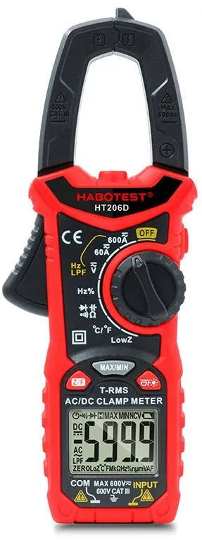 Habotest Clampmetru digital HT206D True RMS , NCV, LPF