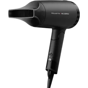 ROWENTA Uscator de par Rowenta x Karl Lagerfeld Express Style CV184LF0, 1600 W, 2 trepte de temperatura/viteza, invelis Keratin & Glow, tehnologia Effiwatts, jet de aer rece, pliabil, concentrator, negru