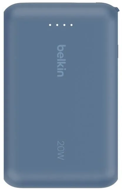 Baterie Externa BELKIN BoostCharge 10k mAh 20w integrated cable-C, port-C, blue