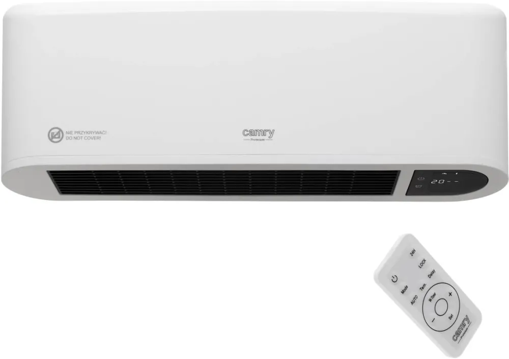 CAMRY CR 7753 Air Curtain Heater with LED Display, Wall-Mounted, Remote control, White