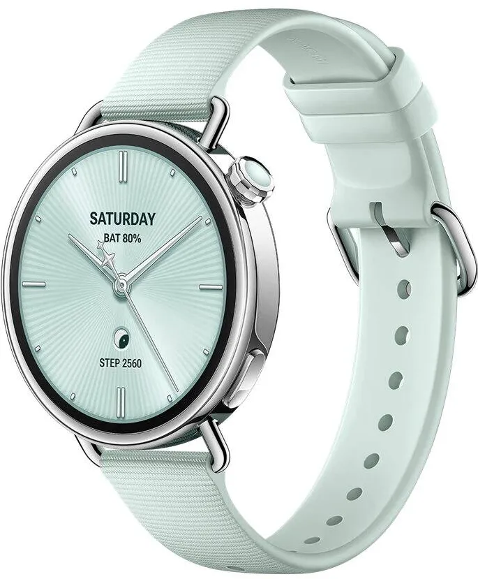Smartwatch Xiaomi Watch S4 41mm Fluororubber Strap, Mint Green