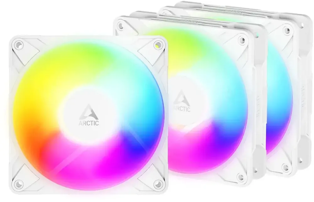 ARCTIC ARCTIC P12 Pro Reverse A-RGB PWM Lüfter - 120mm, weiß, 3er-Pack