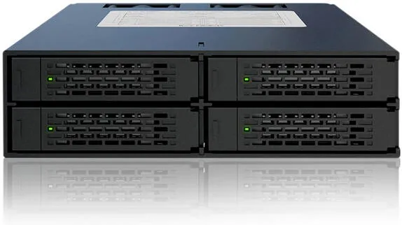 Enclosure ICY Dock Backplane 4x6,3cm SATAI-III in 1x5,25" HDD/SSD sw
