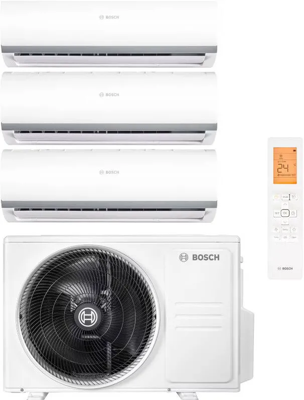 BOSCH Aer conditionat Multisplit Climate 2000, 9000 BTU + 9000 BTU + 12000 BTU, Clasa A++/A+, Inverter