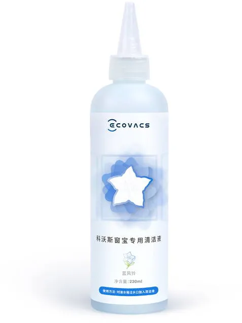 Ecovacs Cleaning Solution W-SO01-0004, 230 mL, for WINBOT W7, W8, W9, X, W1 PRO, W2 Families