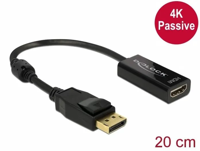 Adaptor DELOCK 62609, video 20 cm