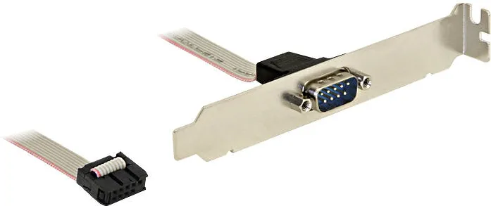 DELOCK 89108, serial panel - 9 pin serial header to DB-9 - 27 cm