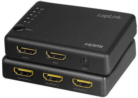 Adaptor Logilink HDMI-Splitter 1x4-Port, 4K/30Hz