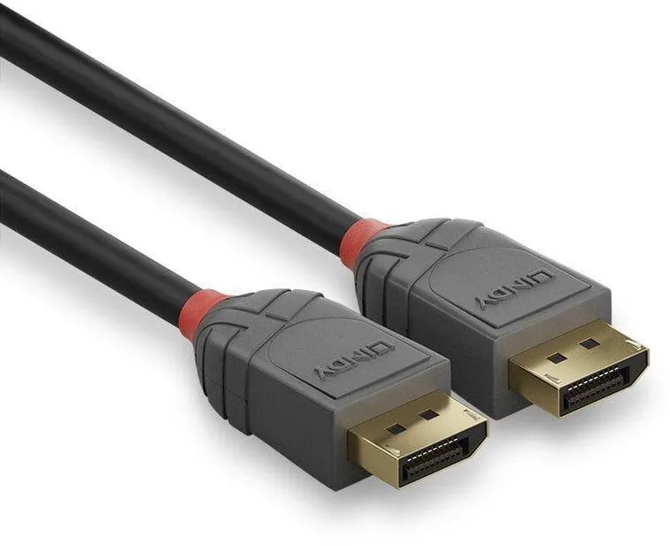 Lindy DisplayPort 1.4 Kabel Anthra Line 2m St/St A/B schwarz