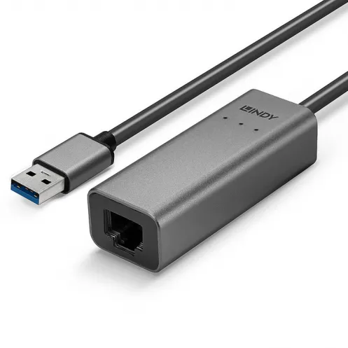 Cablu adaptor Lindy 43313, USB male - RJ45, 0.27m, Gray