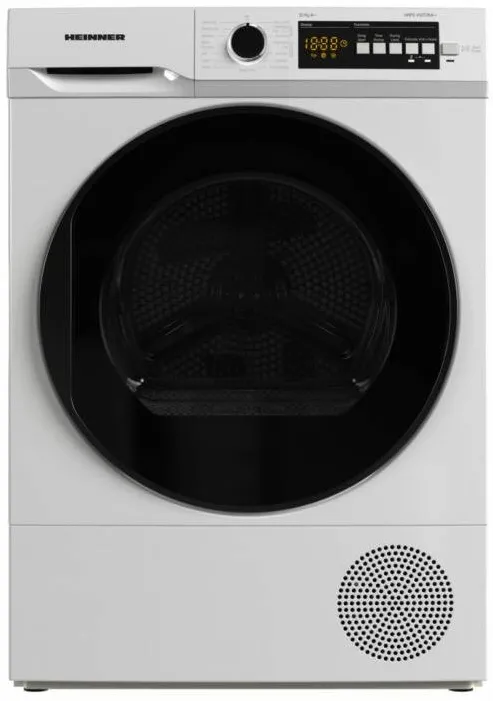 HEINNER Uscator de rufe HHPD-V10T2KA++, pompa de caldura, 10 kg, 15 programe, clasa E, Display, Iluminare interioara, Alb
