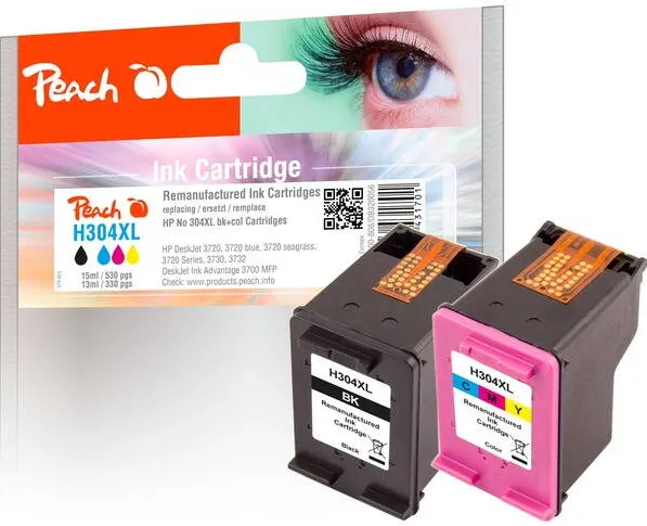 Cartus Compatibil Peach Inlocuitor Pentru HP Nr.304XL MultiPack REM,KOM