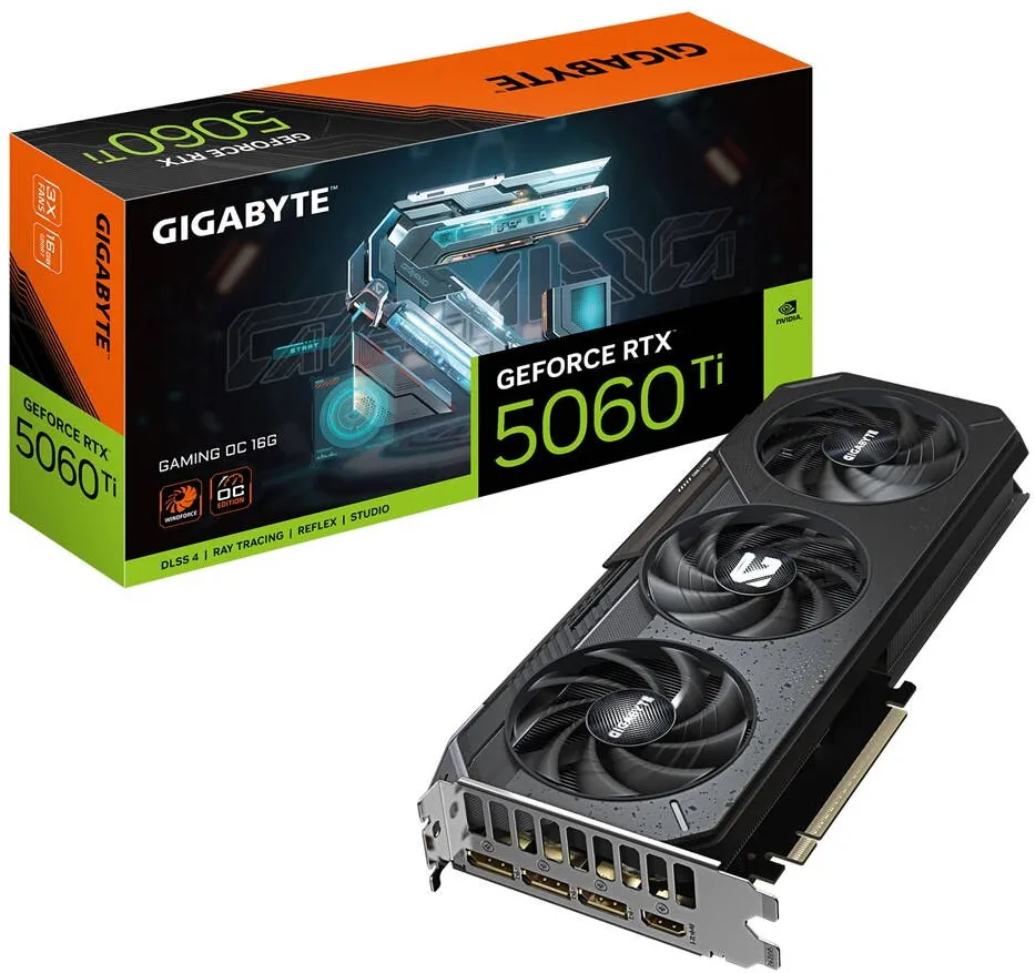 Placa Video GIGABYTE GeForce RTX 5060 Ti GAMING OC PLUS 16GB GDDR7 128-bit DLSS 4.0
