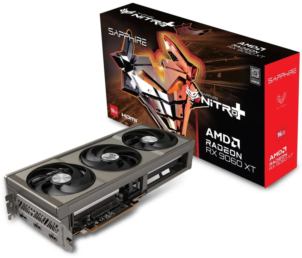 Placa Video SAPPHIRE NITRO+ RX 9060 XT GAMING OC 16