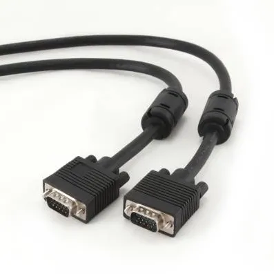 Gembird Gembird Premium VGA-Ext. HD15m/HD15f dual-shielded w/ 2*ferrite, 3m, black