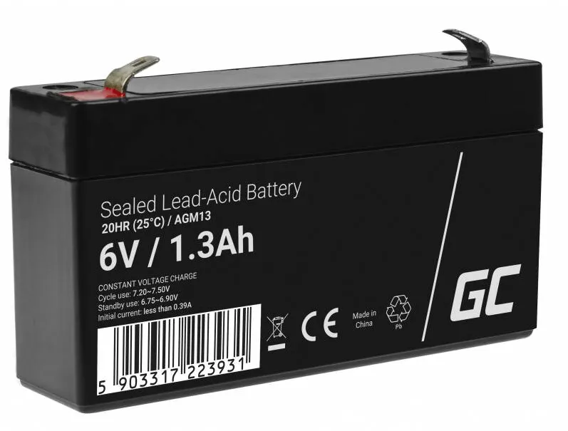 Green Cell AGM13 Baterie UPS Sealed Lead Acid (VRLA) 6 V 1.3 Ah
