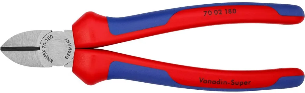 KNIPEX 70 02 180, clesti de taiere (albastru, design subtire, taiere de precizie)